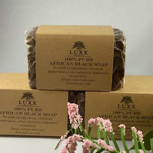 100% Premium Natural Black African Soap