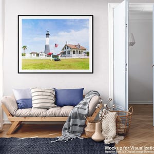 Tybee Island Lighthouse in Georgia Wall Art Digital Download
