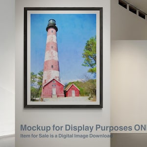 Assateague Lighthouse in Virginia Wall Art Digital Download