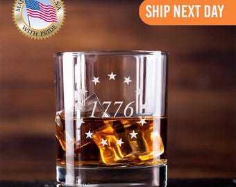 1776 års andra tillägg till den amerikanske konstitutionen, whiskyglas från MAGA Bourbonglas från Trump, Trump-gåva, presidentskap 2024, lasergravyr, FAFO, 45 47 Freedom-glas