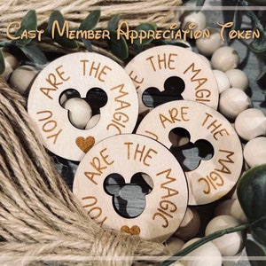 You Are The Magic Token, WDW Cast Member Appreciation Token Coins, You Are The Magic Thank You Gift, Mouse World, Disney Token, Mousekeeping
