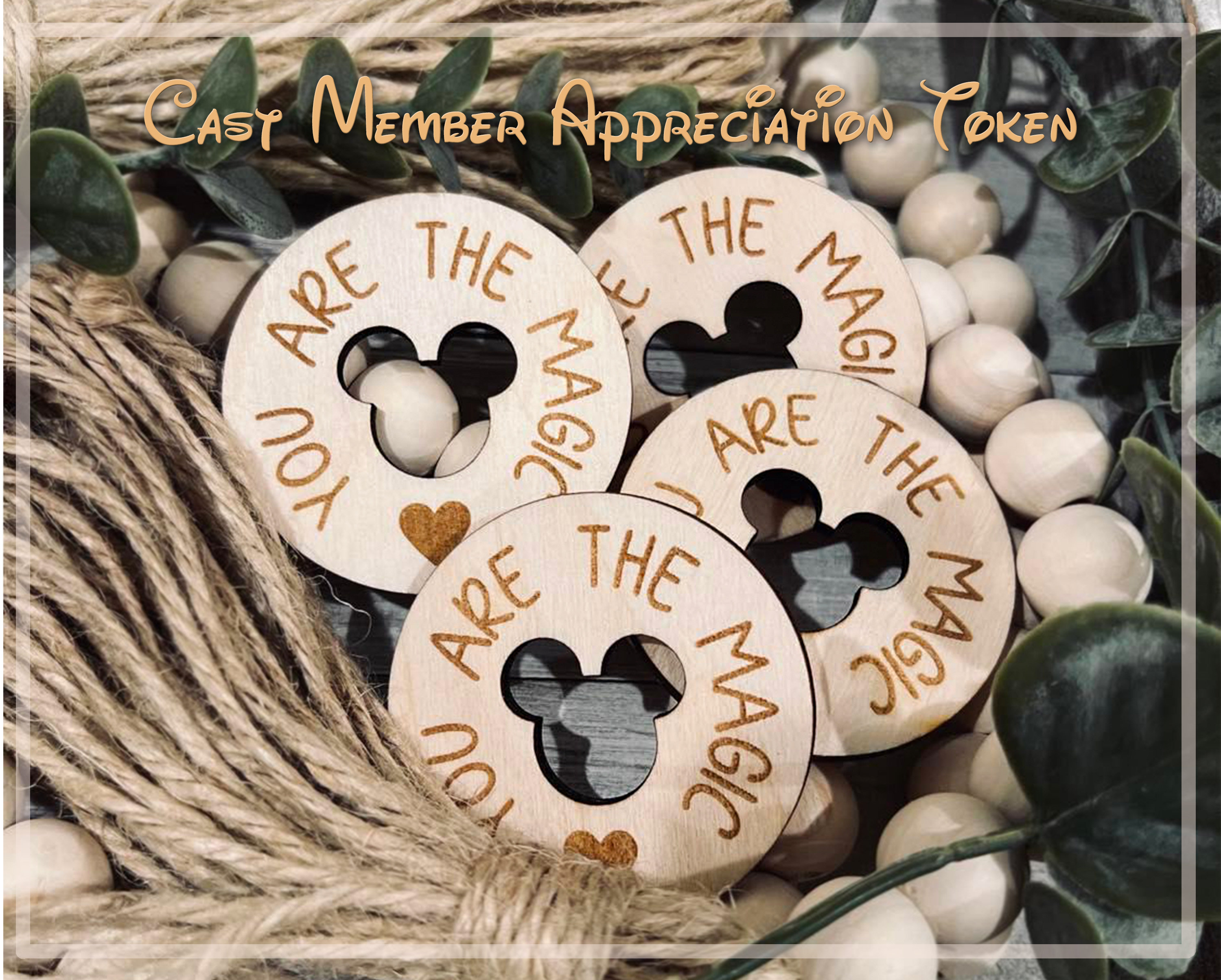 You Are The Magic Token, WDW Cast Member Appreciation Token Coins, You Are The Magic Thank You Gift, Mouse World, Disney Token, Mousekeeping
