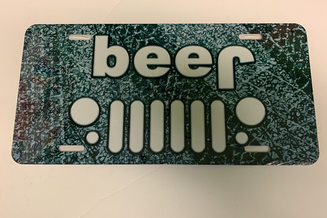 Beer Jeep Novelty License Plate. Made in the USA Etsy
