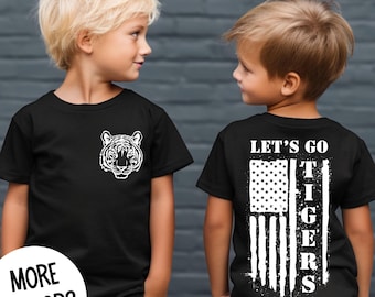 Youth Black Tigers Graphic Tee, Tiger Spirit Wear