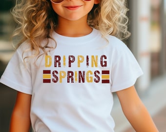 Kid's Dripping Springs Tiger T Shirt, Youth Maroon Tigers shirt, Dripping Springs Tigers Youth shirt, Youth XL, Unisex