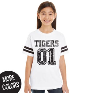 Unisex Tigers Spirit Shirt, Youth Tigers Spirit Shirt, Youth Tiger Game Day Shirt, Bella Canvas Youth Shirt, Tiger School Spirit T Shirt