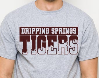Custom Tiger Football T Shirt, Mens Tiger Football Game Shirt, Personalize Football Player Shirt, Custom Unisex Football Shirt, Youth Sizes