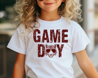 Youth Tiger Game Day Shirt, Youth Tiger Spirit Shirt, Youth Tiger Pride Shirt, Tiger Mascot, Let's Go Tigers, Tigers Shirt for Kids