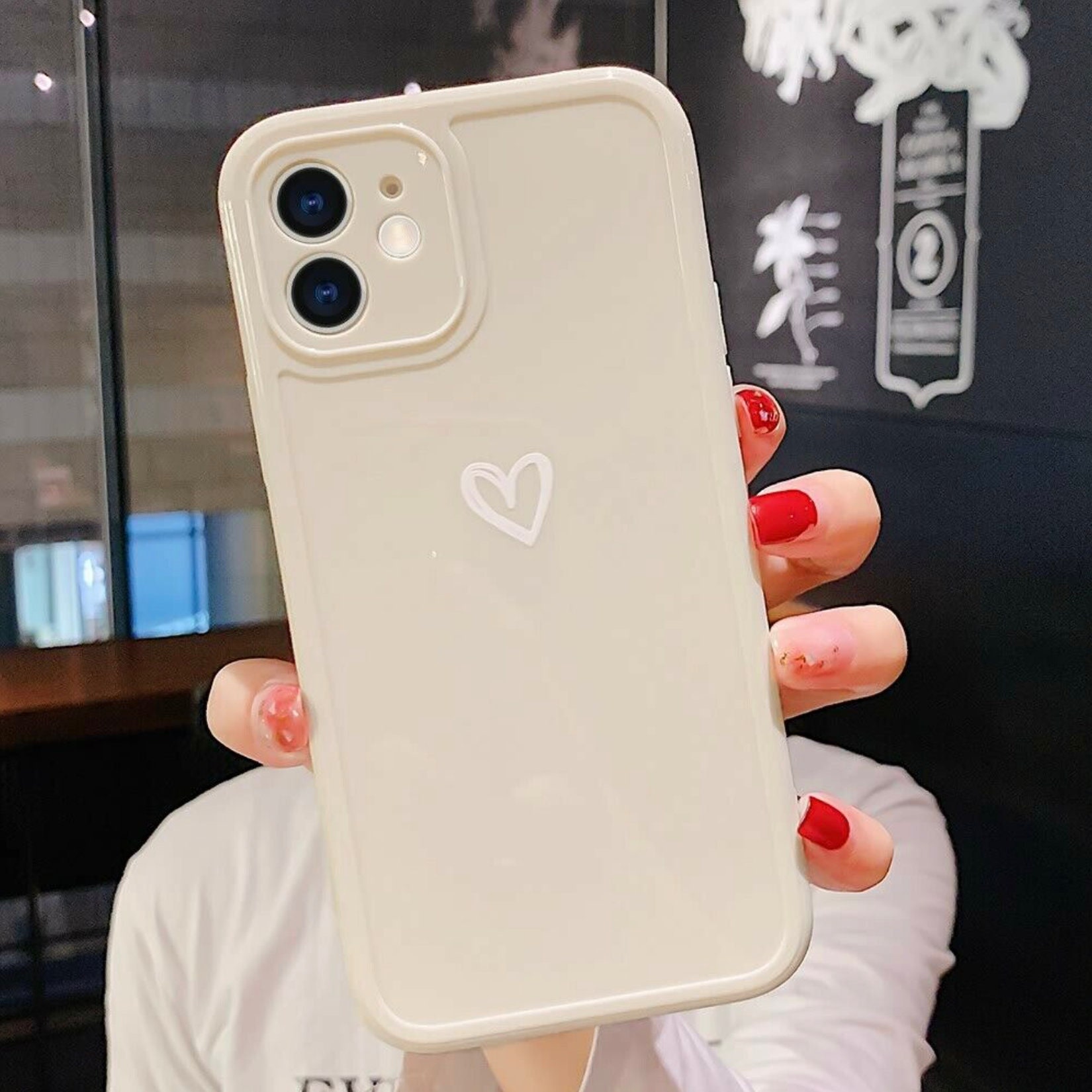 Heart Shape Pastel Colours Shockproof Cases for Iphone 11 12 - Etsy UK