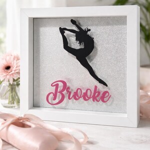 Personalized Dance Shadow Box, Recital Gift, Custom Dancer Display