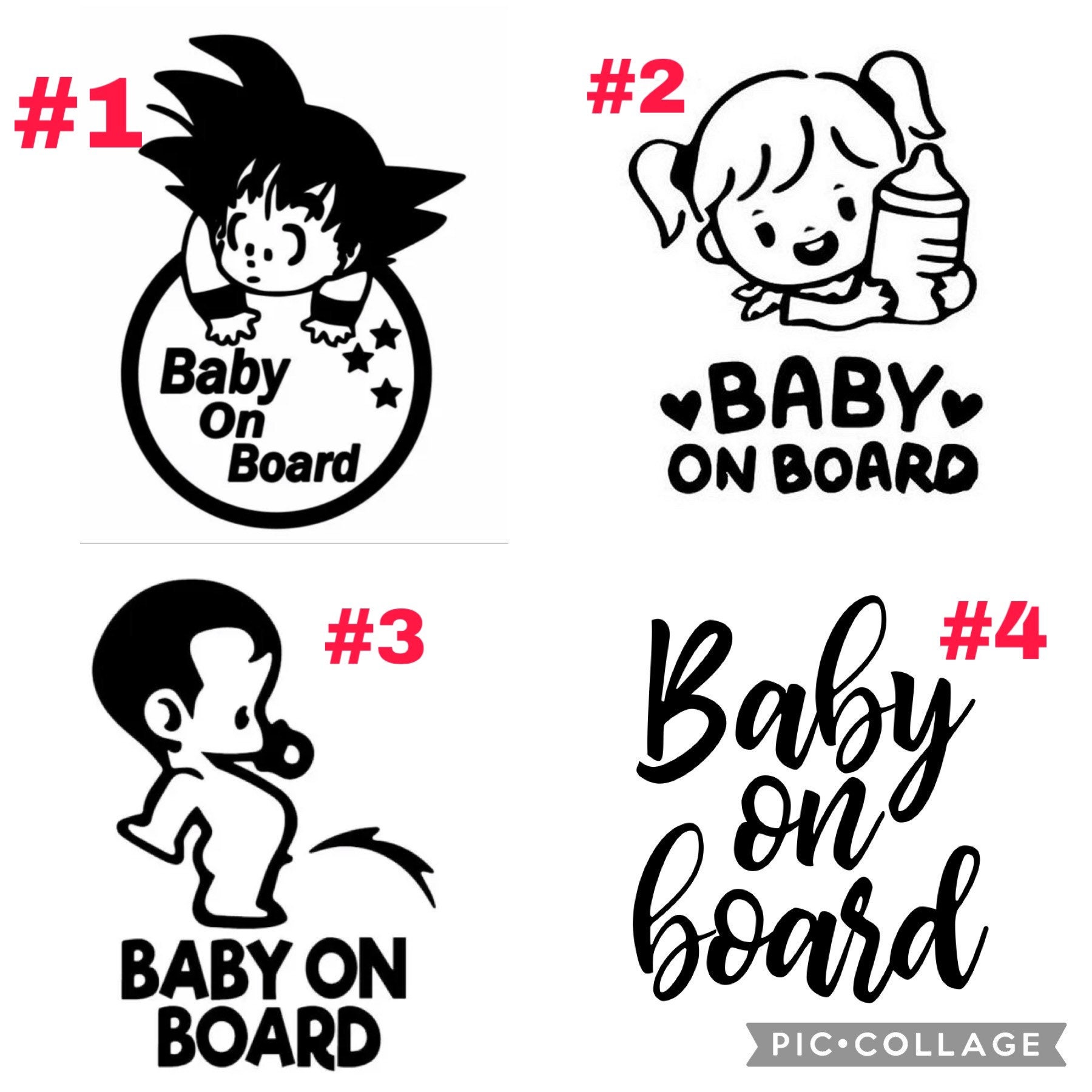 Generic Autocollant Sticker bébé à bord BABY ON BOARD swag en