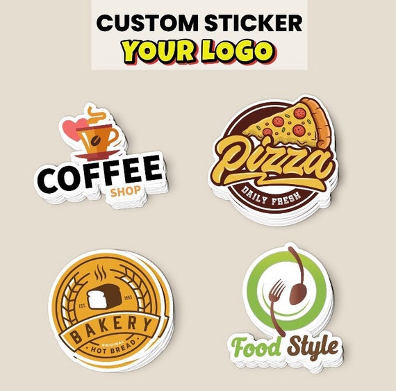 Custom Logo Stickers, Personalized Vinyl Sticker, Personalized Laptop Decals,  Custom Any Image or Design Sticker, Custom Labels Stickers 