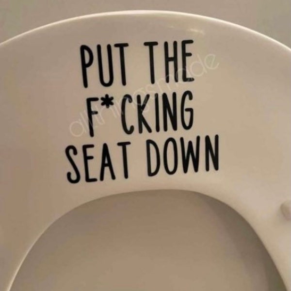 Toilet seat sticker | Bathroom sticker |Accesorio para baño | Bathroom Decal|