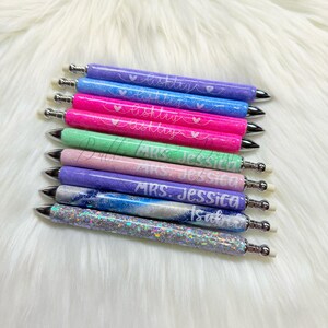 Custom Epoxy Glitter Mechanical Pencils | MakerFlo | Refillable | READ DESCRIPTION image 2