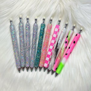Custom Epoxy Glitter Mechanical Pencils | MakerFlo | Refillable | READ DESCRIPTION image 1