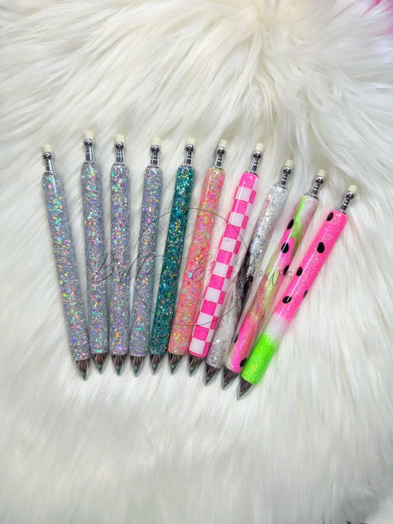 Custom Epoxy Glitter Mechanical Pencils | MakerFlo | Refillable | READ DESCRIPTION