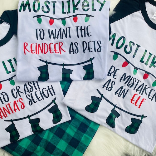 Most Likely to Matching Christmas Pajamas for the Entire Etsy