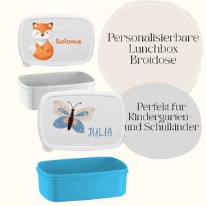 Personalized lunch box for children with name and motif, lunch box for kindergarten & school, gift for school enrolment or birthday