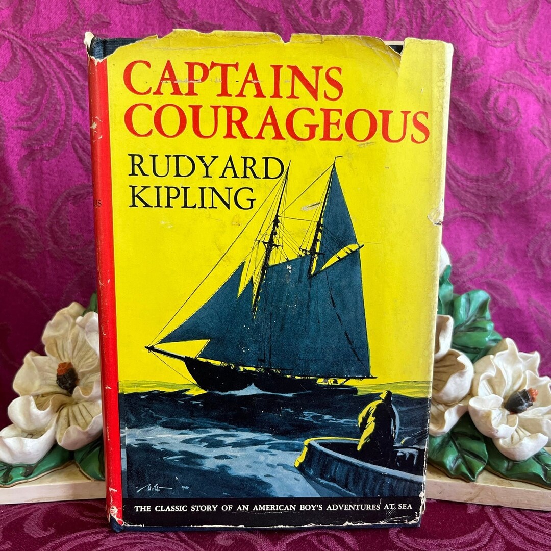 1950 Vintage Book: Captains Courageous by Rudyard Kipling. - Etsy