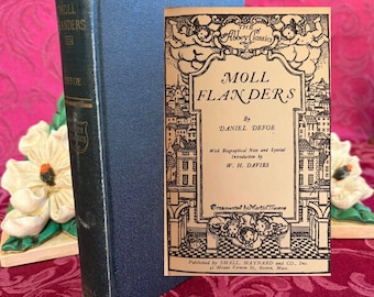 Moll Flanders by Daniel Defoe, Small Vintage Book, Undated,  Maynard and Co.