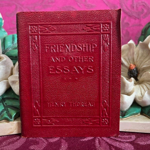 Ca 1923 Friendship and Other Essays by Henry David Thoreau. Little Luxart Libr