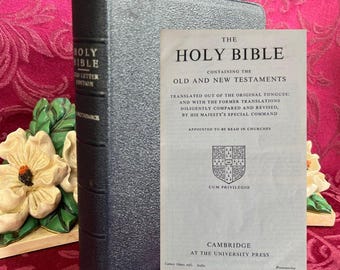 The Holy Bible - Cambridge - Used - Etsy