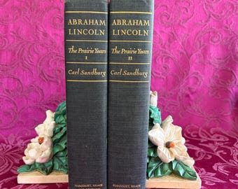 1926 Abraham Lincoln: The Prairie Years, Vol. 1 & 2, Carl Sandburg, Illustrated