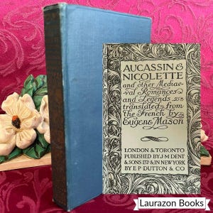 1919 Aucassin & Nicolette by Eugene Mason, Antique Book, Everyman's Library #497 bild 1