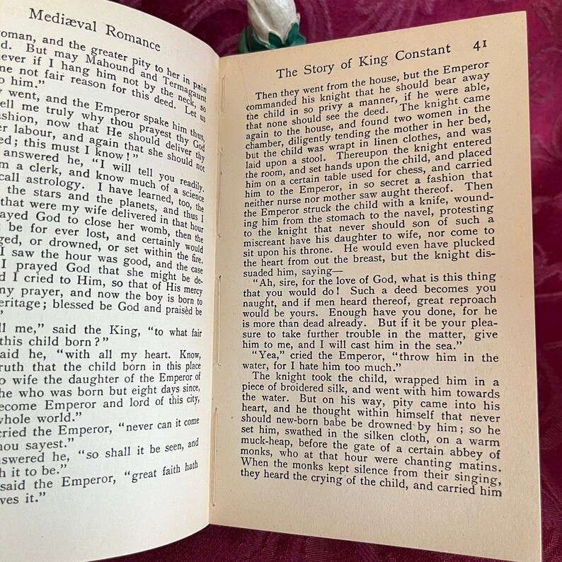 1919 Aucassin & Nicolette by Eugene Mason, Antique Book, Everyman's Library #497 bild 7