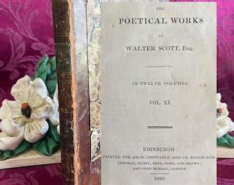 1820 The Poetical Works of Walter Scott Vol. XI, Antique Book