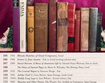 3 for 9 Dollars Vintage and Antique Books - Mix and Match! *READ DETAILS BELOW *