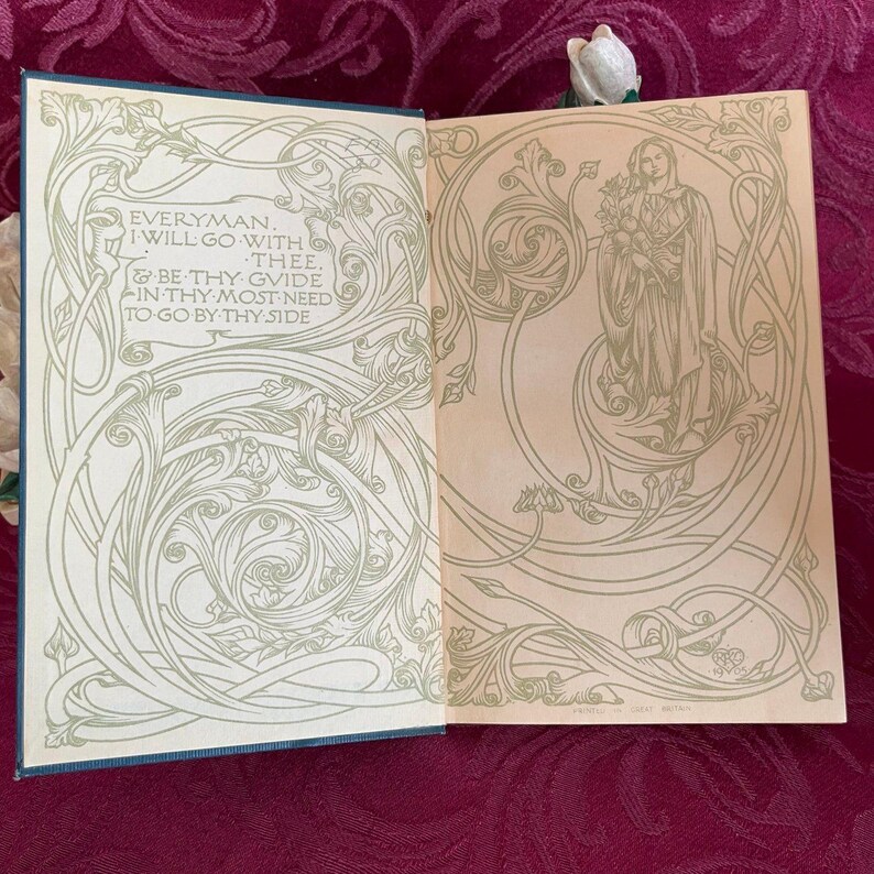 1919 Aucassin & Nicolette by Eugene Mason, Antique Book, Everyman's Library #497 bild 3