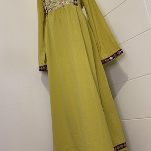 Afghan traditional handmade tribal cotton dress.