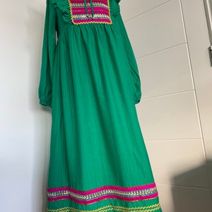 Afghan traditional handmade tribal cotton dress.