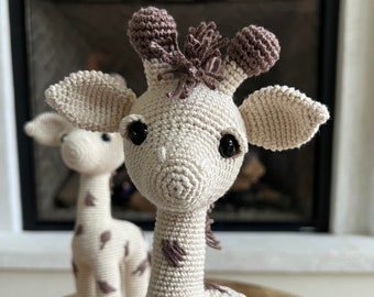 Giraffe Handmade Crochet Amigurumi Safari Wildlife Animal Babygift Babyshower Nursery Heirloom Giftidea Tolddler Toys