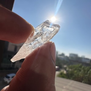 14.70 Cts Extremely Rare Elestial Phenakite - Phenacite Crystal, Collectible Natural Phenakite Specimen Crystal Healing Rough, Synergy 12