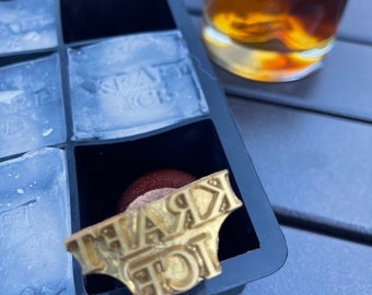 Custom ice cube stamp  bartender gift Christmas gift for husband, gift for dad,custom ice cube tray personalized Custom logo ice cube stamp