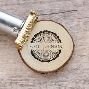 Custom initials branding iron for woodworkers/ Custom Metal Stamp Heat Emboss Stamp / Custom Wood branding iron food/Custom stamp for gift