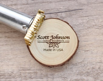 Custom Logo Branding Bügeleisen für Holzarbeiter, Holzbrenner Stempel mit Elektro-Branding Bügeleisen, Custom Lederstempel für Geschenk