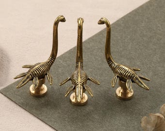 Loch Ness Monster solid brass drawer knob, animal cabinet knob,decorative furniture improvement knobs,Custom Engraved wardrobe knobs