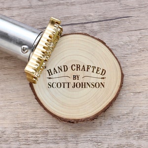 Wood Brand Iron Custom Leather Stamp / Custom branding iron for woodworkers/Personalized Wood branding iron  / Leather branding iron