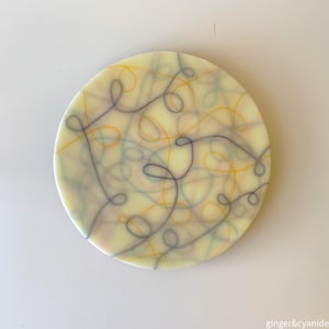 Intersecções e linhas - uma pintura encáustica original em técnica mista