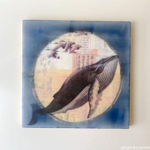 As Above, So Below - an original mixed media encaustic painting