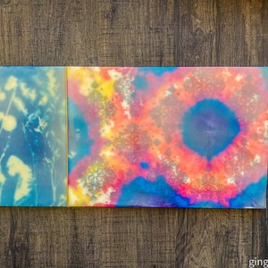 A Summers Day - an original encaustic mixed media painting on a 12” x 24” cradle board panel