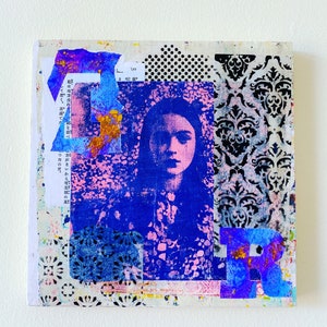 Monoprint Collage on Cradleboard