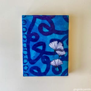 Blue Morning - uma pintura original em encáustica com técnicas mistas