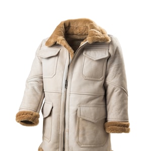 Fashion Leather Jacket Gift for child 4-6 and 6-8 Years Kid Real Sheepskin Made In Italy Artisan New with Labels