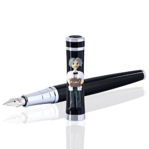 Füllfederhalter Einstein Roxi Handmade, Gravur Name, Stift personalisiert, Handmade, Rollerball, Schule, Frauen, Kinder, glatte Feder