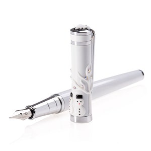 Roxi - Muñeco de nieve - Pluma estilográfica, Rollerball, Regalo para mujeres, niños, jóvenes