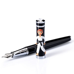Roxi - Karate - Füllfederhalter, Tintenroller, Geschenk für Frauen, Kinder, Jugendliche